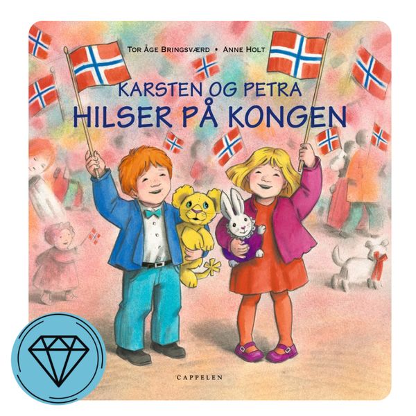 Karsten og Petra hilser på kongen 